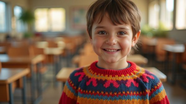 Le pull personnalisé brodé : un must-have pour élèves et enfants à l’image de leur école